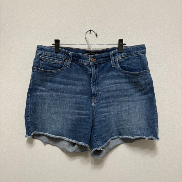 J. Crew High-rise Denim Cutoff Short - 33 - Picture 2 of 6